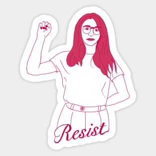 Resist - Powerful Woman 4 Sticker